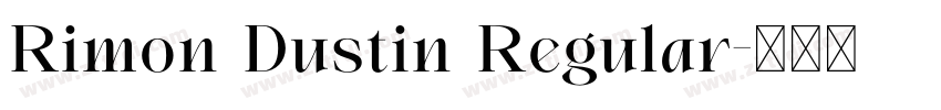 Rimon Dustin Regular字体转换